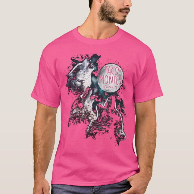 Camiseta Bozeman Mt Montana Restaurante Wolf Comida Mexican (Frente)