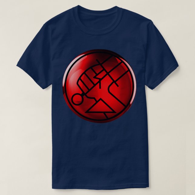 Camiseta BPRD Glass orb HELLBOY (Frente do Design)