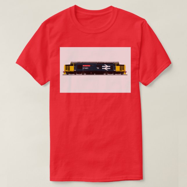 CAMISETA BR CLASSE 37 LOCOMOTIVA (Frente do Design)