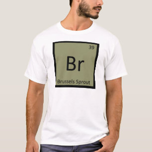Camiseta Br - símbolo vegetal da química da couve de
