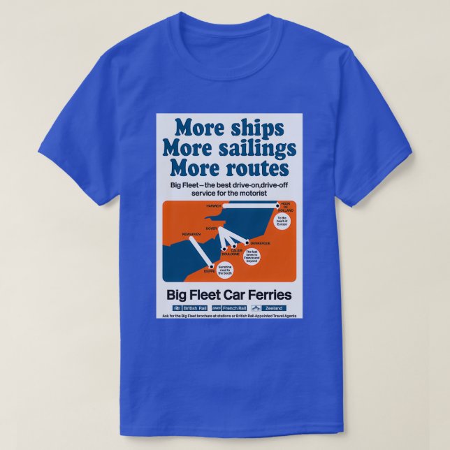Camiseta BR SNCF Car Ferries 1960 (Frente do Design)