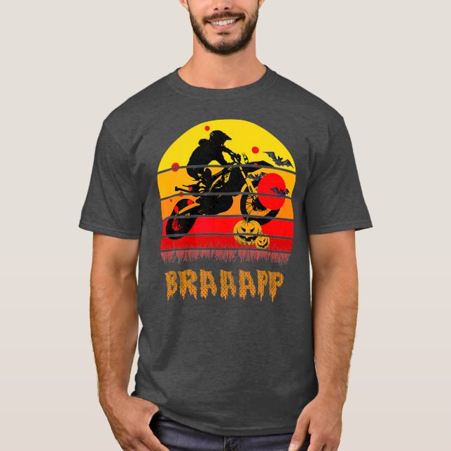 Camiseta Braaapp Funny Vintage Motocross Gift (Frente)