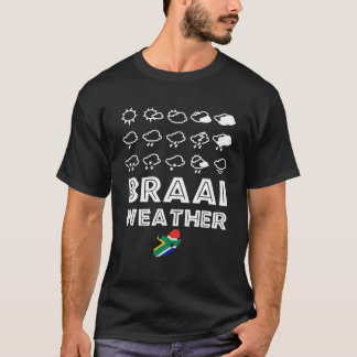 Camiseta Braai Weather Engraçado CHURRASCO Familiar África