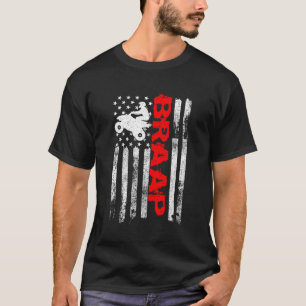Camiseta Braap Estados Unidos Flag Quad Bike Atv