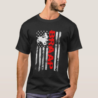 Camiseta Braap Estados Unidos Flag Quad Bike Atv