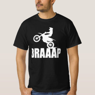 Camiseta BRAAP Motorcross Dois Traços Power Dirtbike Rider 