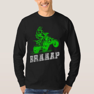 Camiseta Braap Quad Biker Atv 4 Wheeler Brap Quad Men E B