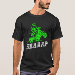 Camiseta Braap Quad Biker Atv 4 Wheeler Brap Quad Men E B