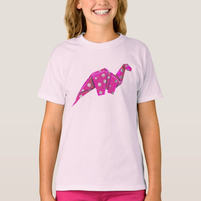 Camiseta Brachiosaur, Origami de Olhos Googly (Frente)