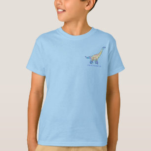 Camiseta Brachiosaurus Engraçado Slogan Adicione Seu Nome D