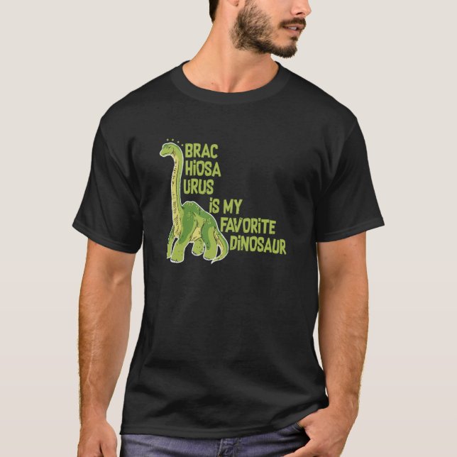 Camiseta Brachiosaurus Is My Favorite Dinosaur Dino Museum (Frente)