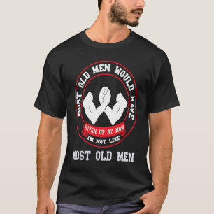 Camiseta Braço Luta Mais Velho Homens Armando Braço Esporti