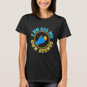 Camiseta Braço Quebrado Eu Faço Minhas Próprias Pedras