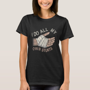 Camiseta Braço Quebrado Para Crianças Eu Faço Todas As Minh