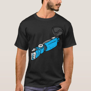 Camiseta Braço Robô Prostético. Mão Robótica.
