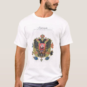 Camiseta Braços e protetor do estado de Rússia imperial,