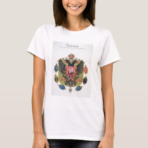 Camiseta Braços e protetor do estado de Rússia imperial, 