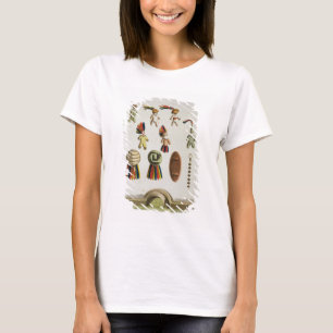 Camiseta Braços mexicanos (litho da cor)