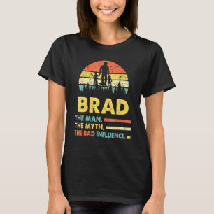 Camiseta Brad O Homem O Mito A Má Influência Dia dos Pais
