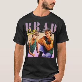 Camiseta Brad Pitt, Estilo 90s Design de Arte Estética do V