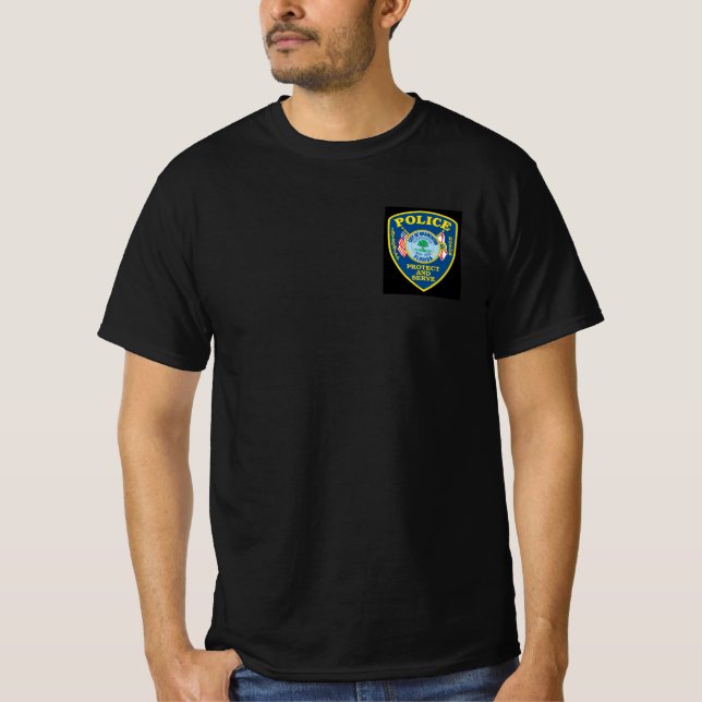 Camiseta Bradenton Flórida Departamento de Polícia Patch T- (Frente)