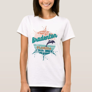 Camiseta Bradenton Florida Retro Vintage Explosão Sunset