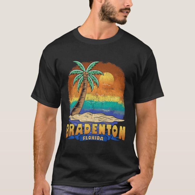 Camiseta Bradenton Florida Vintage angustiou Souvenir (Frente)