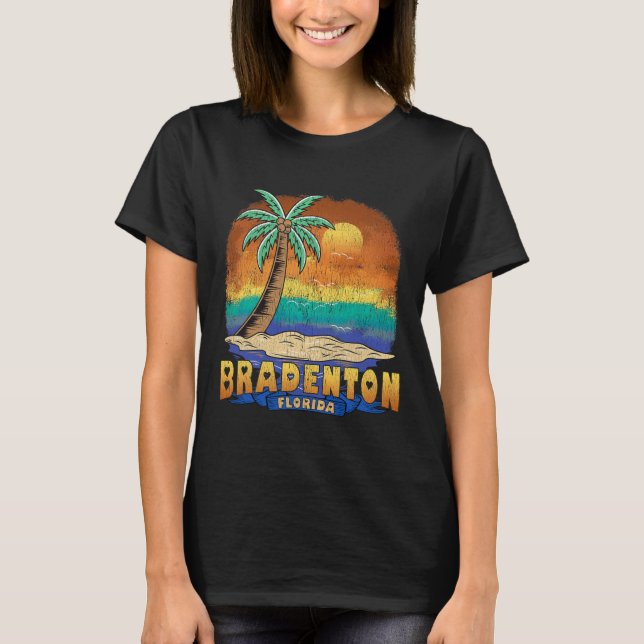 Camiseta Bradenton Florida Vintage angustiou Souvenir (Frente)