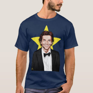 Camiseta Bradley Cooper Ilustração de Paul Cemmick
