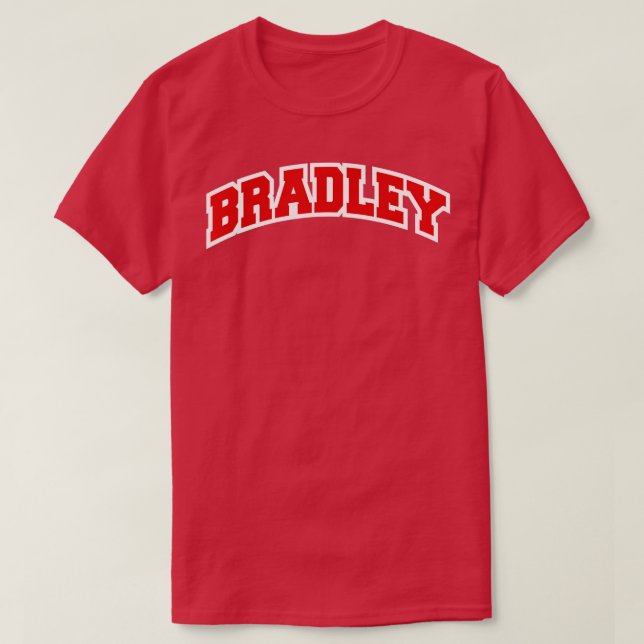 Camiseta Bradley Illinois Varsity Style Vintage (Frente do Design)