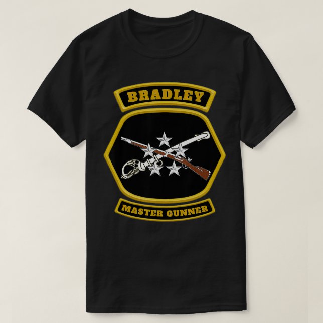 Camiseta Bradley Master Gunner Emblem graphic  (Frente do Design)