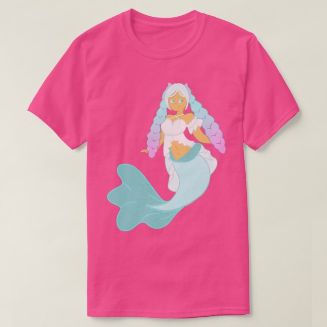 Camiseta Braided Cutie Mermaid Solo (Frente do Design)