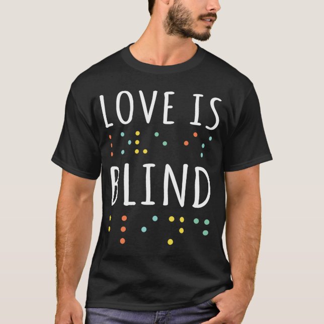 Camiseta Braille Alphabet Braille Language Love Braill (Frente)