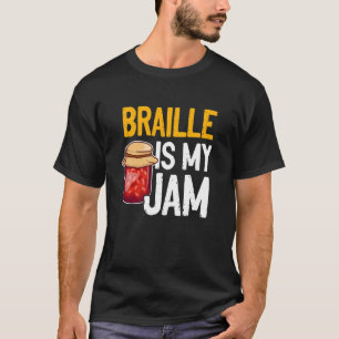 Camiseta Braille é minha cegueira de leitura