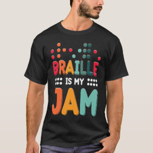 Camiseta Braille É O Meu Emperramento Visualmente Imparado 
