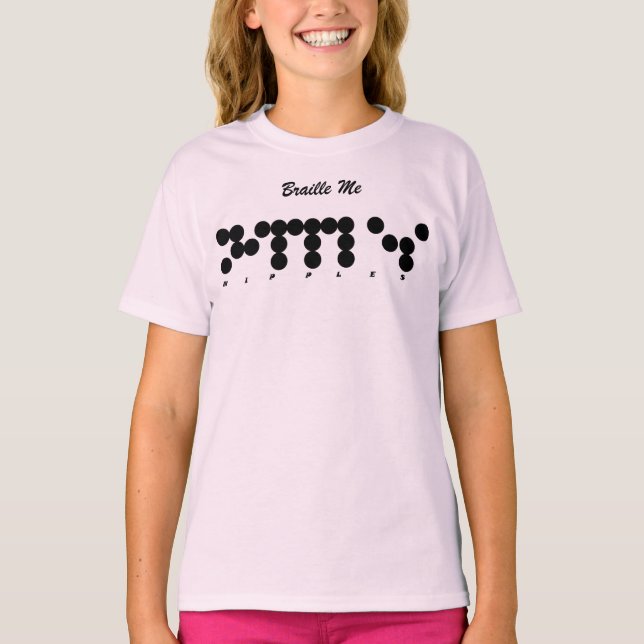 Camiseta Braille Me! (Frente)