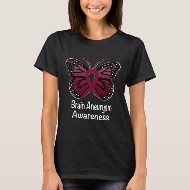 Camiseta Brain Aneurysm Sensibilização Guerreira Suporte Bu (Frente)