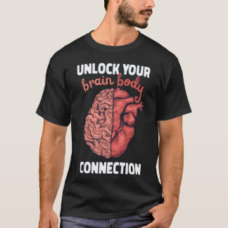 Camiseta Brain Body Connection Neuroplasticity Quote retro