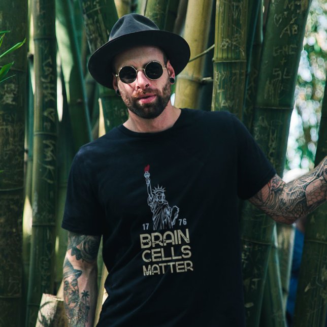 Camiseta Brain Cells Matter Statue of Liberty Anti Trump (Criador carregado)