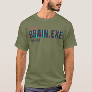 Camiseta Brain.exe Sobrecarregado   Design de Humor Tech Gl