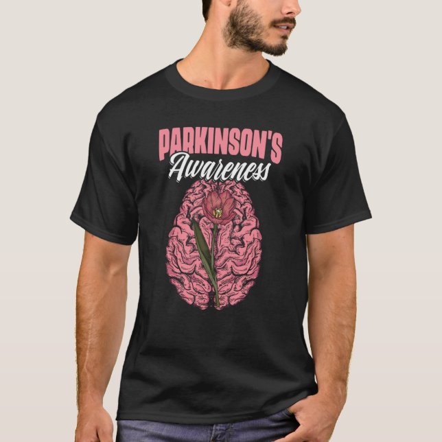 Camiseta Brain PD Patients Tulips Parkinson's Disease Warri (Frente)