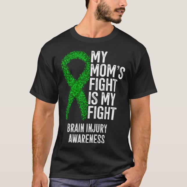Camiseta Brain Trauma My Mom s Fight Is My Fight Brain Inju (Frente)