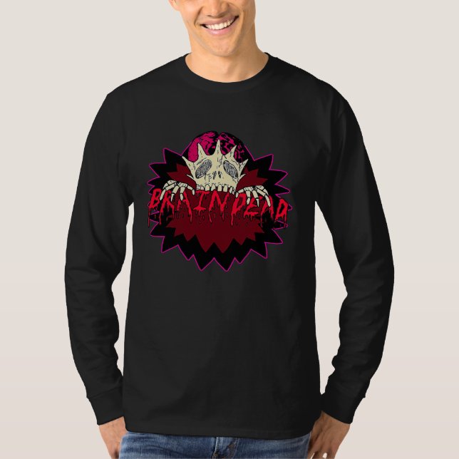 Camiseta Braindead  Tired Zombie Halloween Pastel Goth Horr (Frente)
