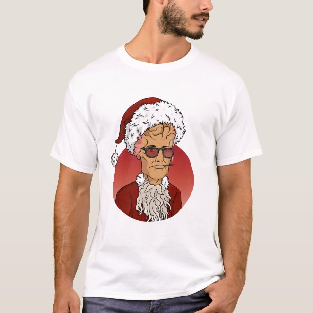Camiseta Brainy Bad Santa (Frente)