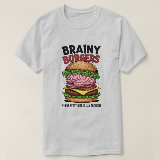 Camiseta Brainy Burgers T-Shirt (Frente do Design)