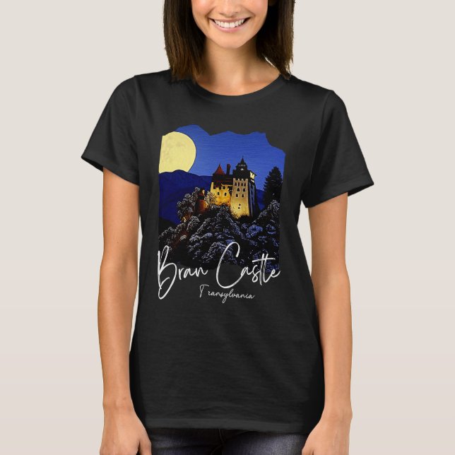 Camiseta Bran Castle Transylvania Home Para A Pintura De Dr (Frente)