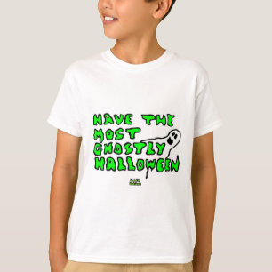 Camiseta Branca Básica de Halloween Boys