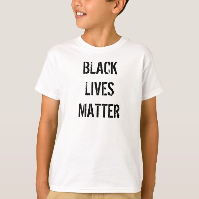 Camiseta Branca Black Lives Matter | Criança (Frente)