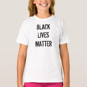 Camiseta Branca Black Lives Matter   Criança
