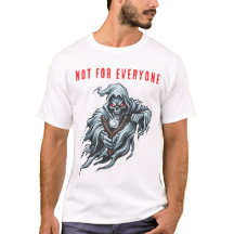 Camiseta Branca com Estampa do Ceifeiro Sinistro n
